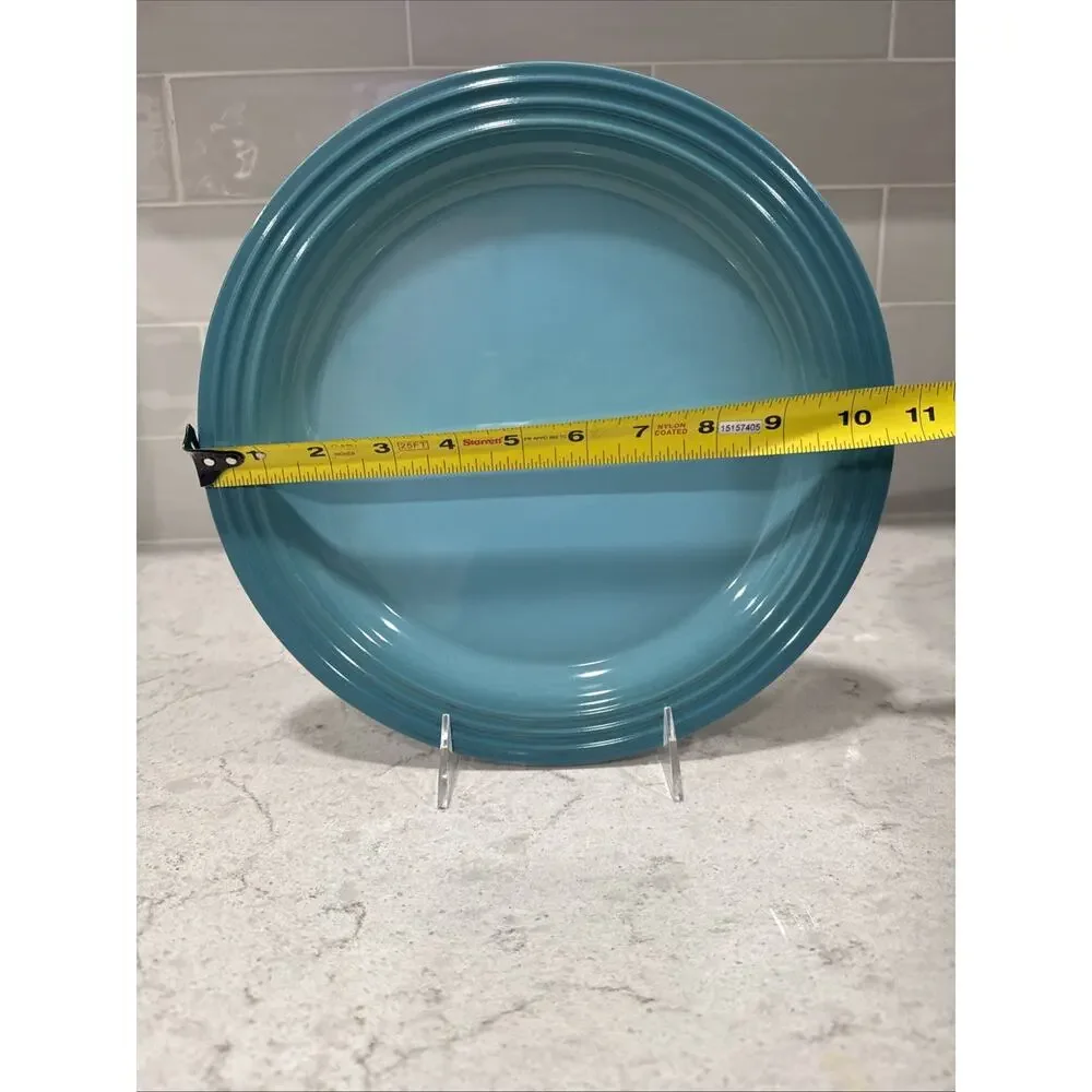 LE CREUSET 10.5” CARIBBEAN Blue 27cm Vancouver Dinner Plate Turquoise NEW